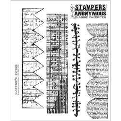 299919 Tim Holtz Cling Rubber Stamp Set Classics #6