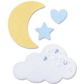 665963 Sizzix Bigz L Die Moon & Cloud Olivia Rose