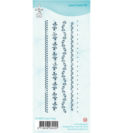 55.4025 Leane Creatief Clear Stamp Lace long