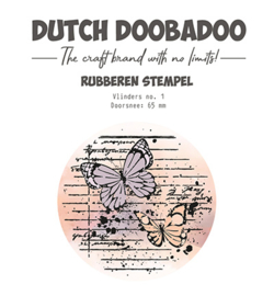 497.004.004 Dutch DooBaDoo Rubber stamp 1 ATC Butterfly