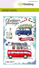 130501/1656 CraftEmotions clearstamps A6  x-mass cars 2 Carla Creaties