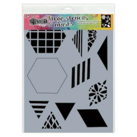 DYS75332 Ranger Dylusions Stencils 2 Inch Quilt Large