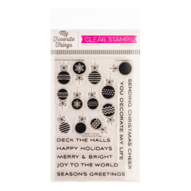 CS519 My Favorite Things Vault Clear Stamps Ornament Banner Builder 4"X6"