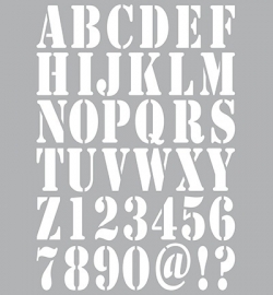 470.455.001 - Dutch Stencil Art Alphabet