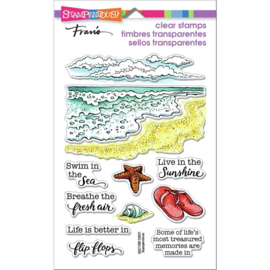 654040 Stampendous Perfectly Clear Stamps Ocean Frames