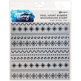 HUR67 82576 Simon Hurley create. Cling Stamps Magic Stripes6"X6"