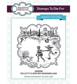 UMS886 Stempel Felicitys's Winter Wonderland