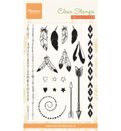 CS0990 Marianne Design stempel Feathers