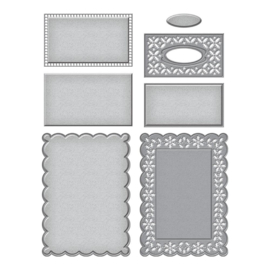 S6184 Spellbinders Etched Dies Eyelet Lace Frame By Becca Feeken