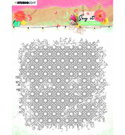SL-SWF-STAMP528 StudioLight SL Clear Stamp background Say it with flowers nr.528