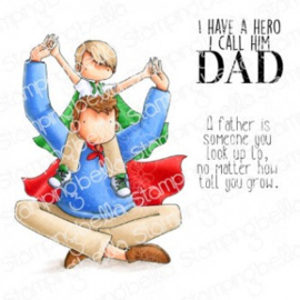 653998 Stamping Bella Cling Stamps A Little Boy & His Hero