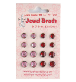 721437 Leane Creatief Jewel Brads Bordeaux / light pink