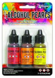 TANK65517 Ranger Alcohol Ink Pearls Kit 1 Deception, Splendor, Alchemy