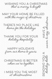 CS-731 Home for the Holidays Clear Stamps