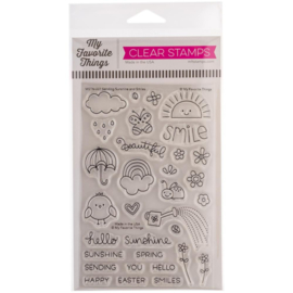 MSTN007 My Favorite Things Clear Stamps  Sending Sunshine & Smiles 4"X6"