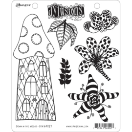 602347 Dyan Reaveley's Dylusions Cling Stamp Collections Down In The Woods 8.5"X7"