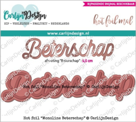 CDHF-0018 CarlijnDesign Hot Foil Monoline Beterschap