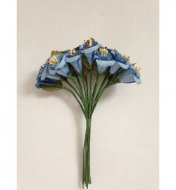 JU0903 Paper Roses Blue