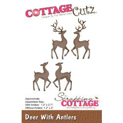 085812 CottageCutz Dies Deer W/Antlers 1.2" To 2.7"