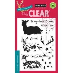 HA-CL985 Hero Arts Clear Stamps Color Layering Deer 4"X6"