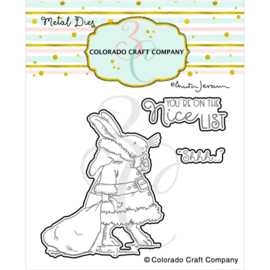 C3AJ596D Colorado Craft Company Metal Die Set Santa Bunny-By Anita Jeram