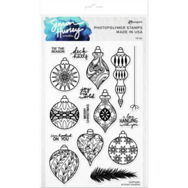 HUR74281 Simon Hurley create. Cling Stamps Brilliant Baubles 6"X9"