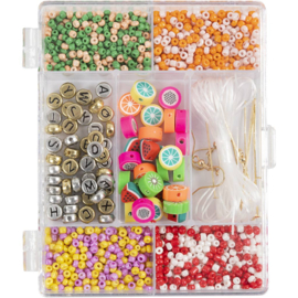 977619 Creativ Company Creatieve Box Sieraden, Fruitmix, sterke kleuren
