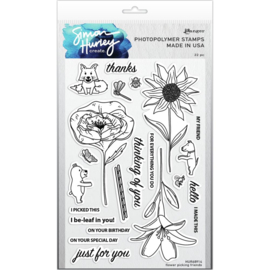 617503 Simon Hurley create Cling Stamps Flower Picking Friends 6"X9"