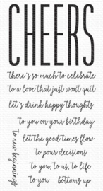 CS-741 MFT How to Say Cheers Clear Stamps