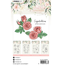 SL-ALS-STAMP01 StudioLight Clear Stamp Rose flower Another Love Story nr.1