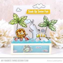 CS574 My Favorite Things Clear Stamps Swimming Hole Friends 4"X8"