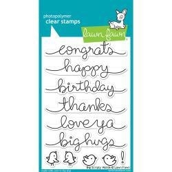 LF1171 Lawn Fawn Clear Stamps Big Scripty