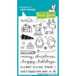 LF976 Lawn Fawn Clear Stamps Toboggan Together
