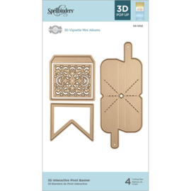 S41032 Spellbinders Shapeabilities Dies 3D Interactive Pivot Banner By Becca Feeken