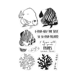 656275 Hero Arts Color Layering Clear Stamps Royal Angelfish 4"X6"