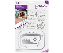 GEM-STD-CHBLE  Gemini Christmas Blessings Photo Frame Stamp & Dies