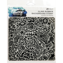 617506 Simon Hurley create Cling Stamps School Scribbles 6"X6"