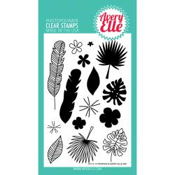 492747 Avery Elle Clear Stamp Set Tropics  4"X6"