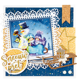 HK1713 Marianne Design Hetty's Snoesjes - Snowfun