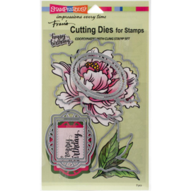 307077 Stampendous Dies Fresh Peony