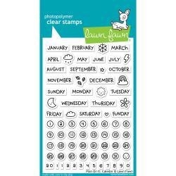 LF1177 Lawn Fawn Clear Stamps Plan On It: Calendar
