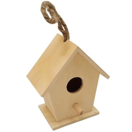 811715/0110 Houten vogelhuisje klein