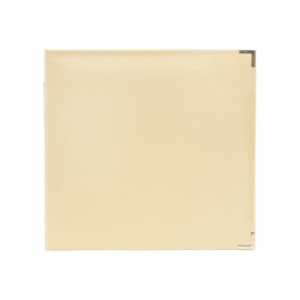 517012 We R Classic Leather 3-Ring Album Vanilla  12"X12"