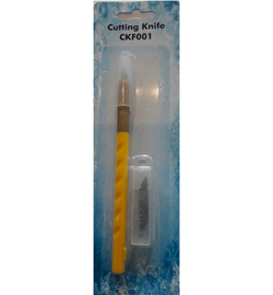 Cutting knife with 5 spareblades