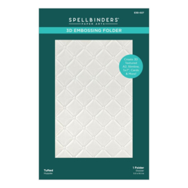 E3D027 Spellbinders 3D Embossing Folder Tufted 5.5"X8.5"