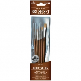 325192 Brush Set Value Pack Gold Taklon