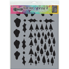 DYSL78050 Dyan Reaveley's Dylusions Stencils Tree Border  9"X12"