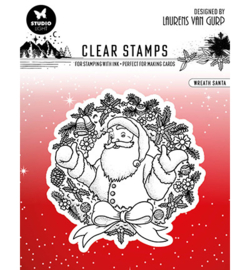 BL-ES-STAMP300 - Wreath santa Essentials nr.300