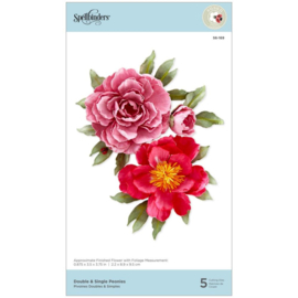 S6169 Spellbinders Etched Dies Double & Single Peonies