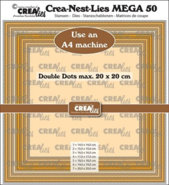 CLNestMega50 Crealies Crea-Nest-Lies Mega Vierkant stippen